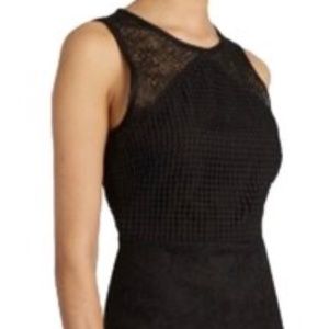 Diane von Furstenberg Twig Black Lace Sheath Dress